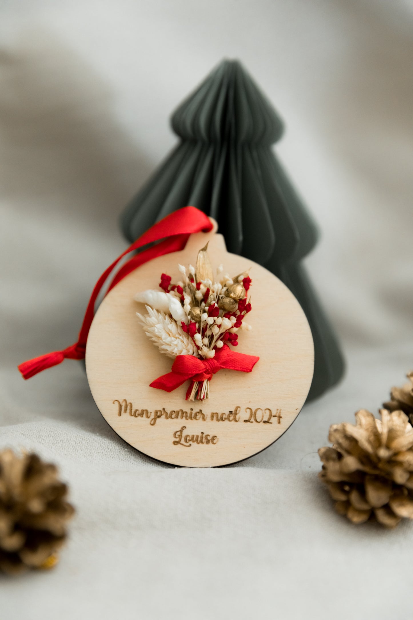 Boule de noël personnalisée "mon premier noël"