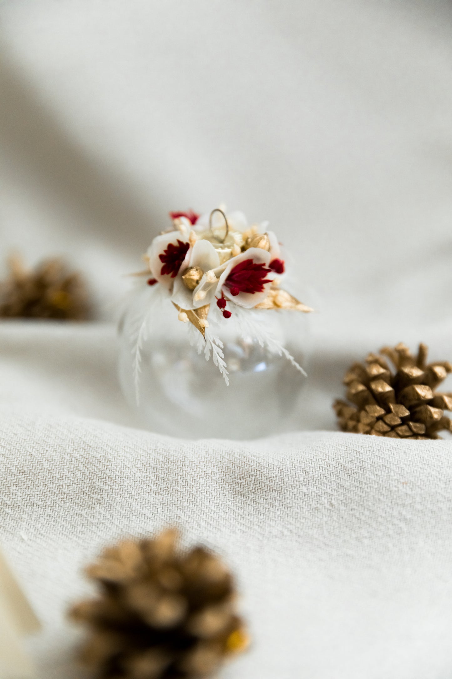 Boule de noël en verre