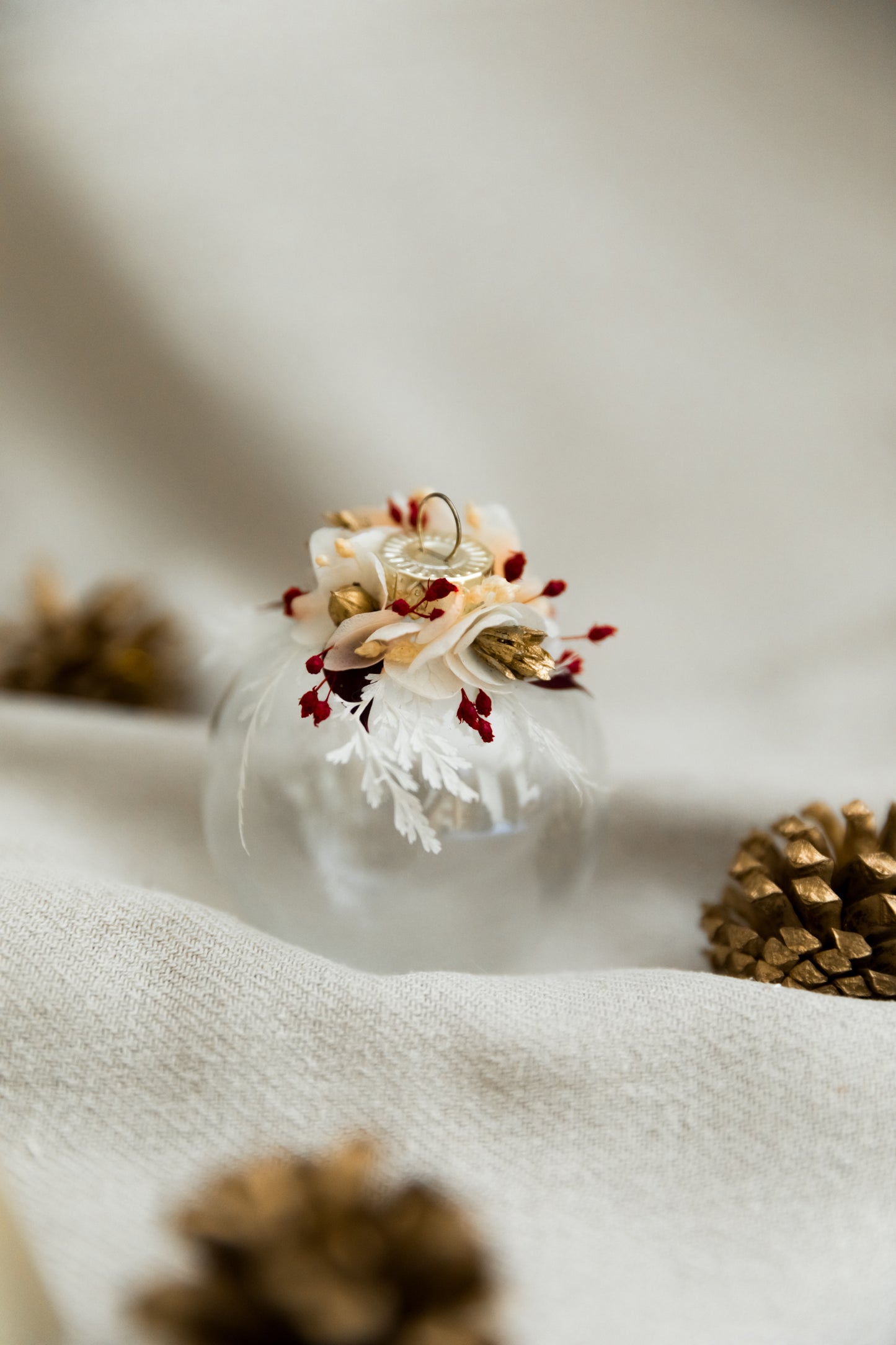Boule de noël en verre