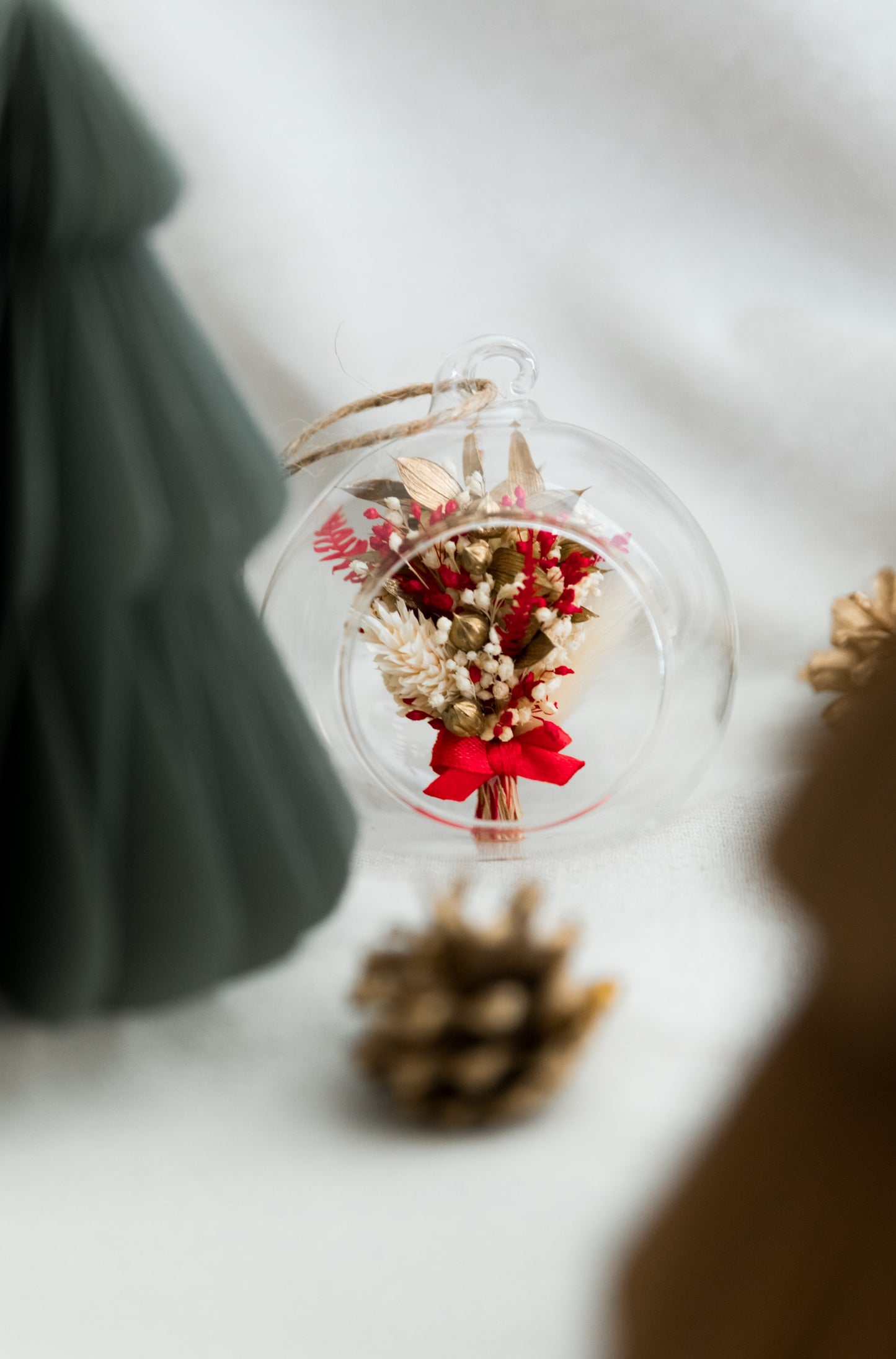 Boule de noël en verre