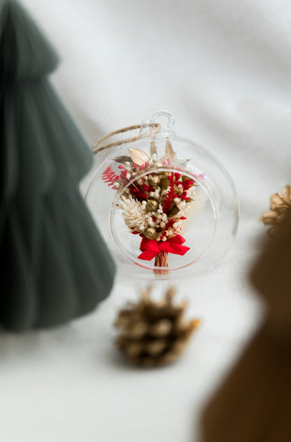 Boule de noël en verre