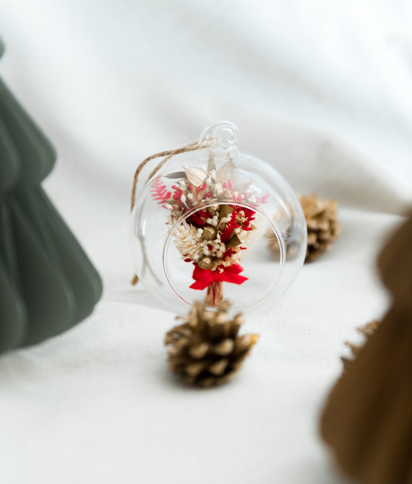 Boule de noël en verre