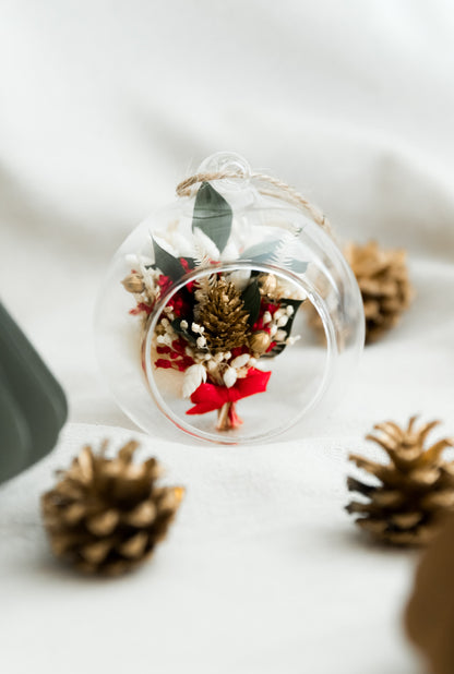 Boule de noël en verre