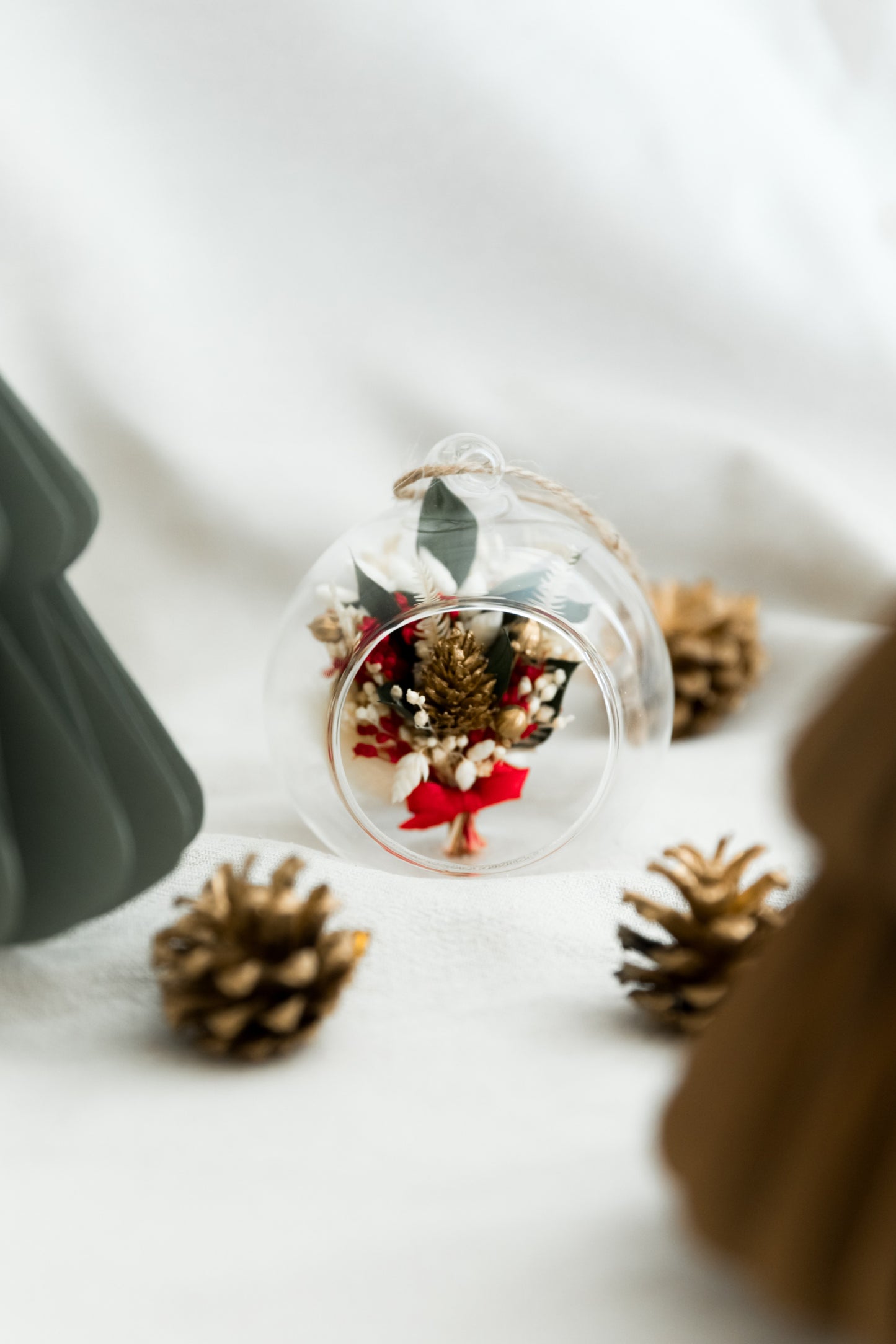 Boule de noël en verre