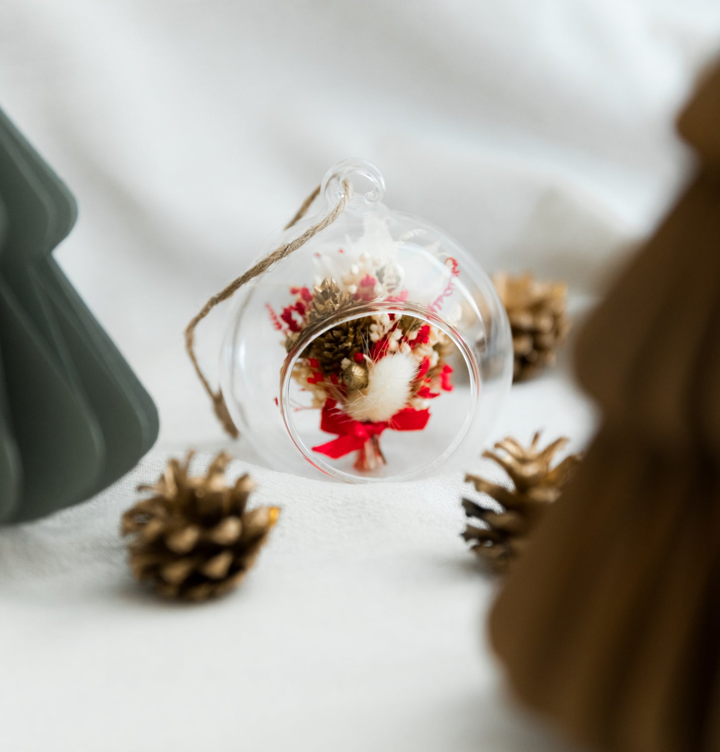 Boule de noël en verre