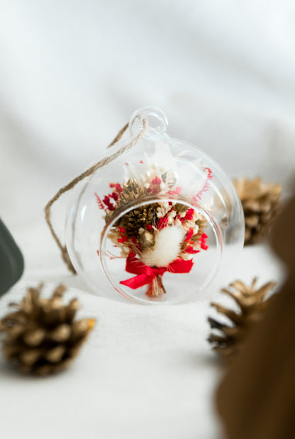 Boule de noël en verre