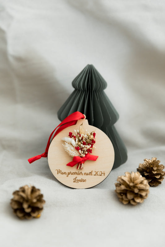 Boule de noël personnalisée "mon premier noël"