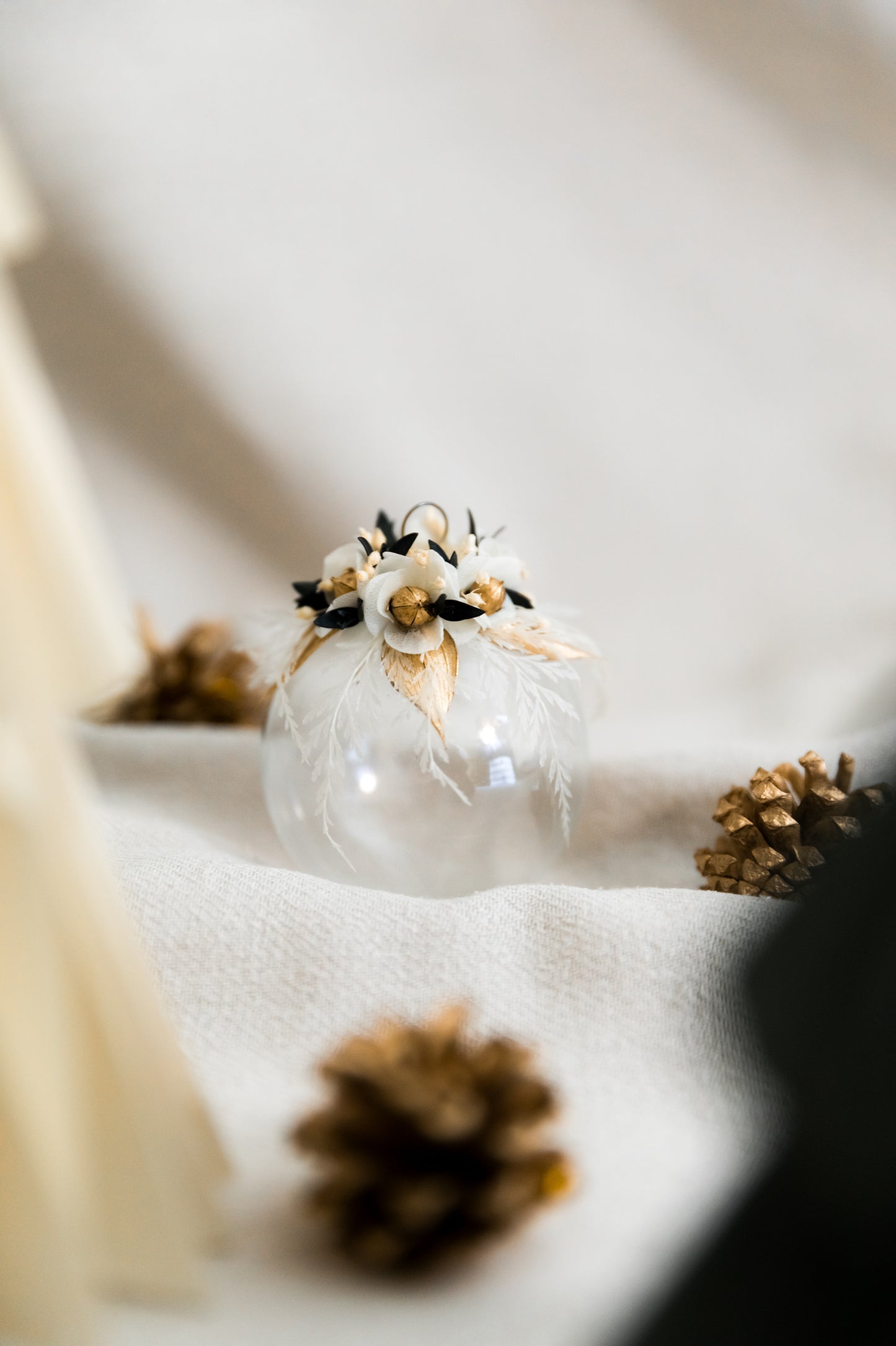 Boule de noël en verre