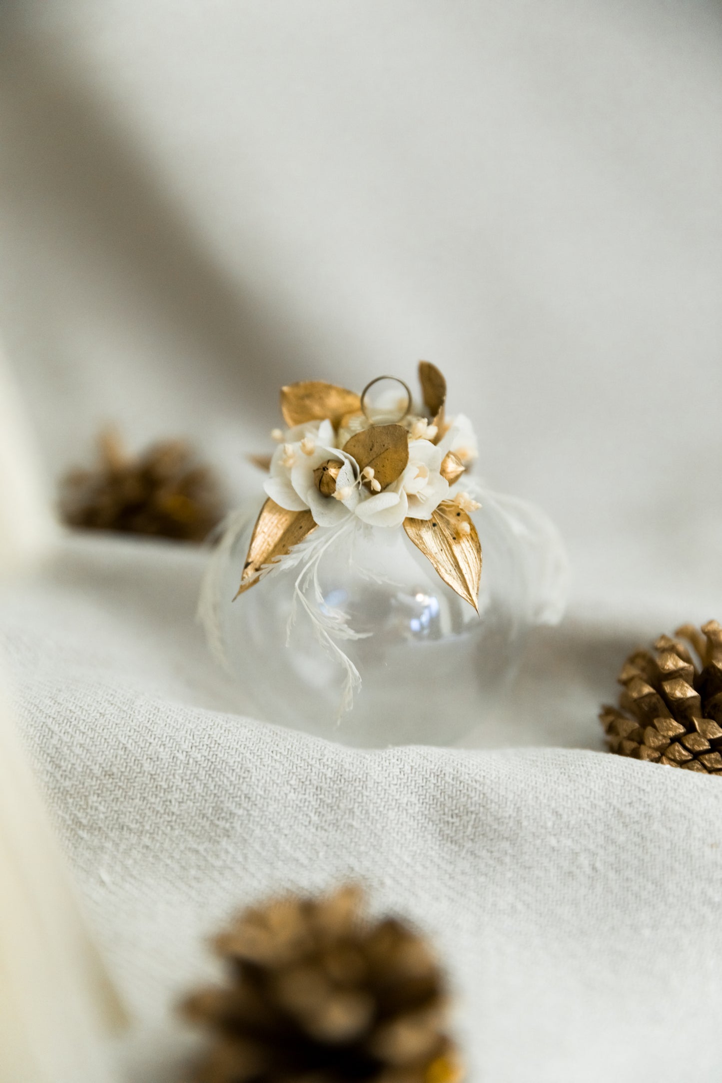 Boule de noël en verre