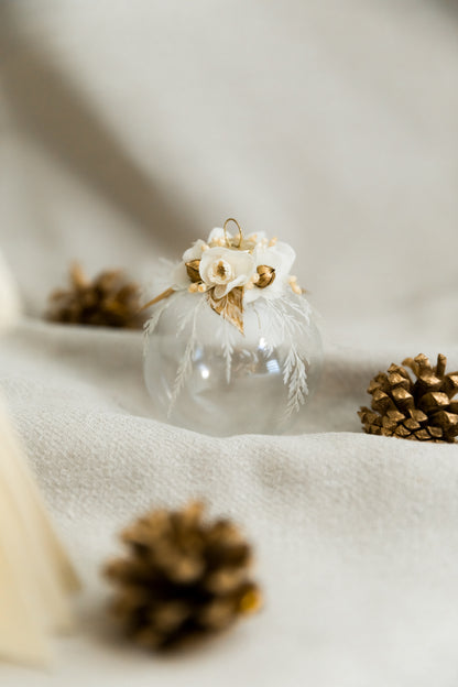 Boule de noël en verre