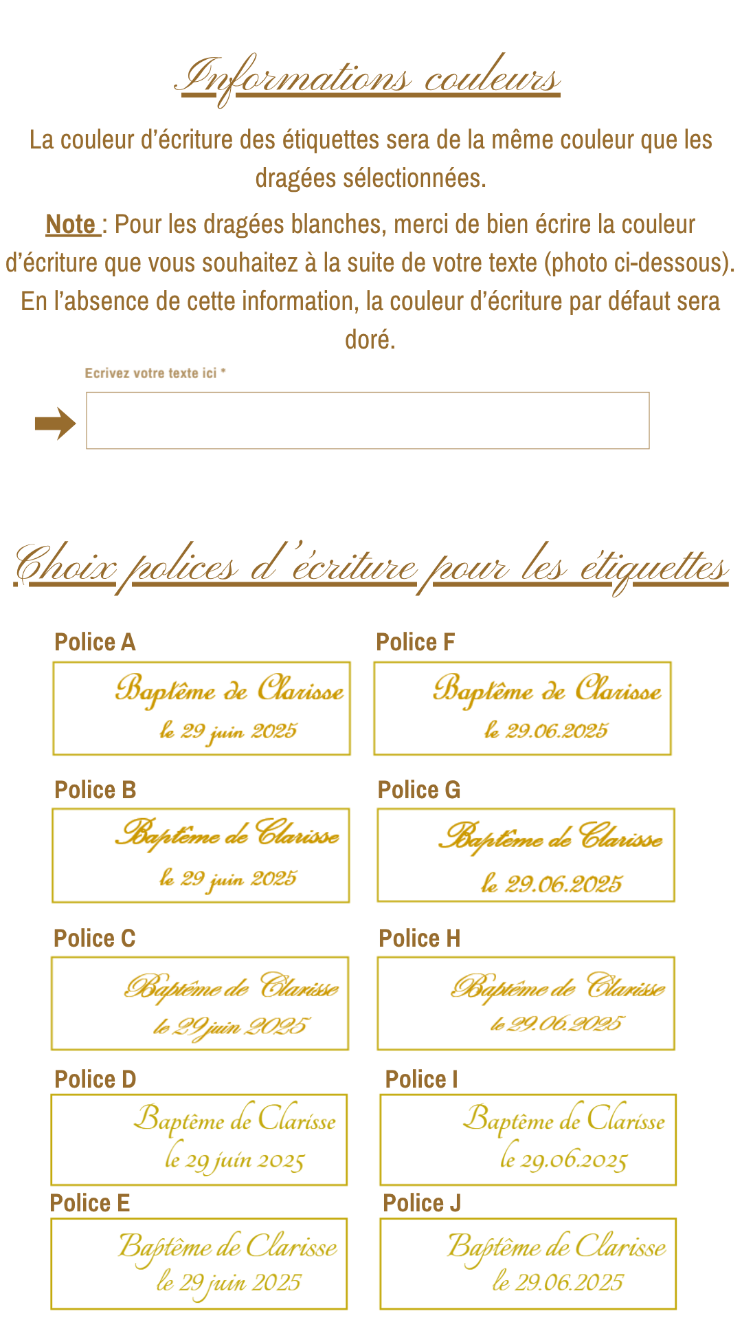 Pochons dragées personnalisés